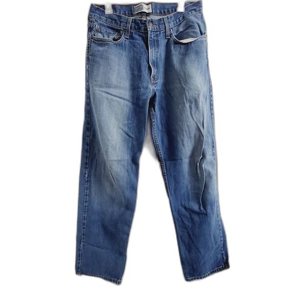 Levis Signature Men's Relaxed Jeans L 34 ‎ W 34 Blue Denim - Picture 1 of 6